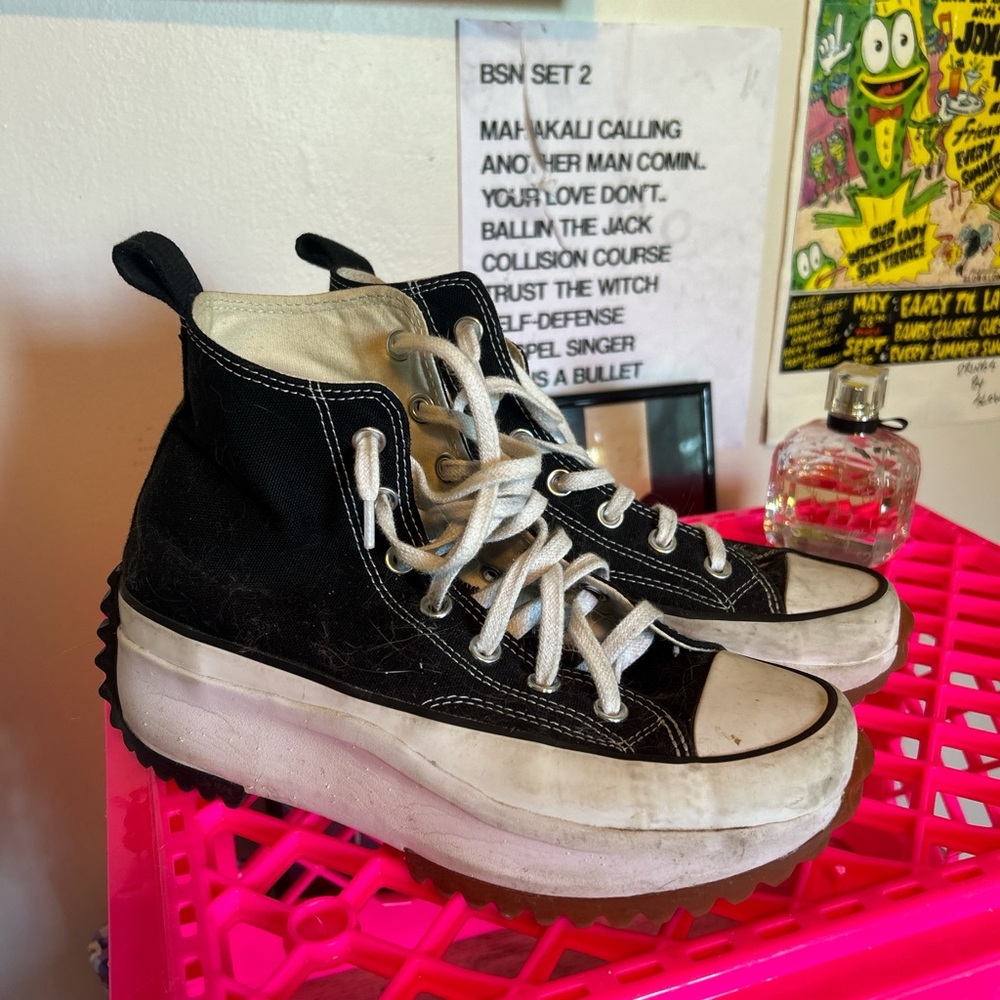 Converse Black and White High-Top Sneakers